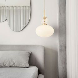 Nuura Rizzatto 32 Hanglamp - Messing - Opaal