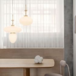 Nuura Rizzatto 43 Hanglamp - Messing - Opaal