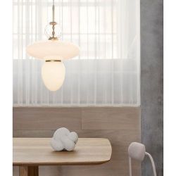 Nuura Rizzatto 43 Hanglamp - Messing - Opaal