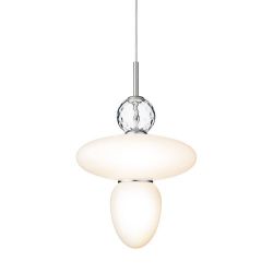 Nuura Rizzatto 43 Hanglamp - Zilver - Opaal