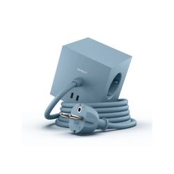 Avolt Square 1 USB + Magnet Stekkerdoos - Blauw