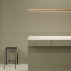 Anour I Model Cordless Aura Hanglamp - 100 cm - Geborsteld koper