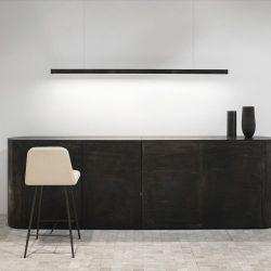Anour I Model Cordless Aura Hanglamp - 100 cm - Gepolijst roestvrij staal