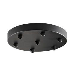 Light-Point Ceiling Base Plafondkap voor 7 lampen - 30 cm - Zwart