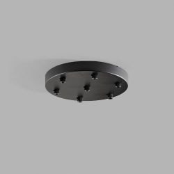 Light-Point Ceiling Base Plafondkap voor 7 lampen - 30 cm - Zwart