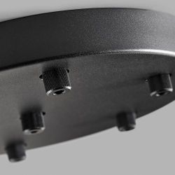Light-Point Ceiling Base Plafondkap voor 7 lampen - 30 cm - Zwart