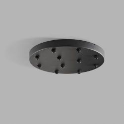 Light-Point Ceiling Base Plafondkap voor 11 lampen - 40 cm - Zwart