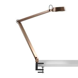 Light-Point Dark T2 Tafellamp met tafelklem - Rose goud 