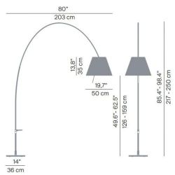 Luceplan Lady Costanza Vloerlamp - Zwart
