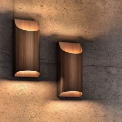 Penta Aprile Small Wandlamp - Geborsteld Brons