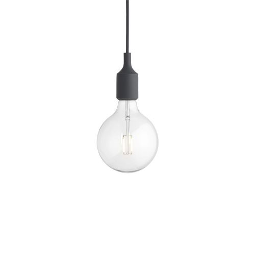 volwassene Extreem kam Muuto E27 Hanglamp LED - Donkergrijs - online kopen | Light Matters