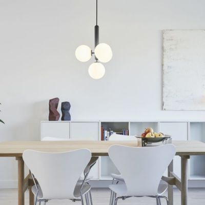 Nuura Miira 4 Hanglamp - Grijs - Wit
