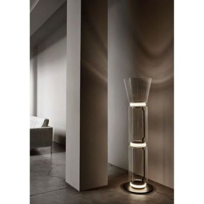 Flos Noctambule Vloerlamp - 2 High Cylinders - Cone