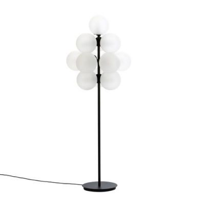 Pulpo Stellar Grape Big Vloerlamp - Transparant - Zwart