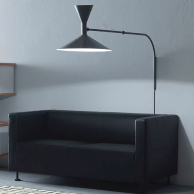 Nemo Lampe de Marseille Wandlamp - Zwartgrijs