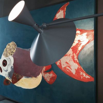 Nemo Lampe de Marseille Wandlamp - Zwartgrijs