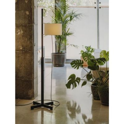 Santa & Cole TMM Vloerlamp - Walnoot - Wit