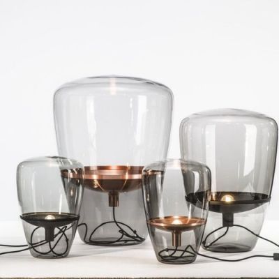 Brokis Balloon Small Tafellamp - Zwart - Rookgrijs
