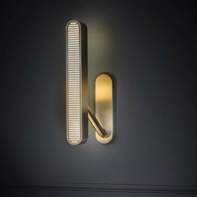 Bert Frank Colt Single Right Wandlamp - Messing