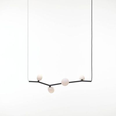 Brokis Ivy Horizontal 4 Hanglamp - Grijs - Wit