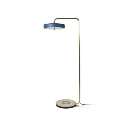Bert Frank Revolve Vloerlamp - Messing - Blauw