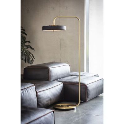 Bert Frank Revolve Vloerlamp - Messing - Zwart