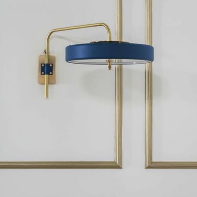 Bert Frank Revolve Wandlamp - Messing - Wit