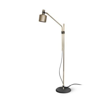 Bert Frank Riddle Single Vloerlamp - Messing - Zwart 