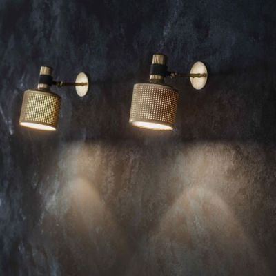 Bert Frank Riddle Single Wandlamp - Messing - Zwart
