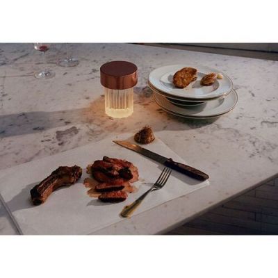 Flos Last Order Tafellamp - Gestreept - Koper