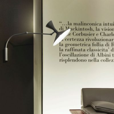 Nemo Mini Lampe de Marseille Wandlamp - Zwartgrijs