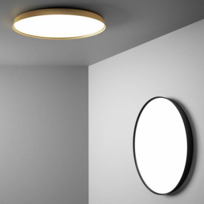 Luceplan Compendium Plate Plafondlamp/Wandlamp - Zwart
