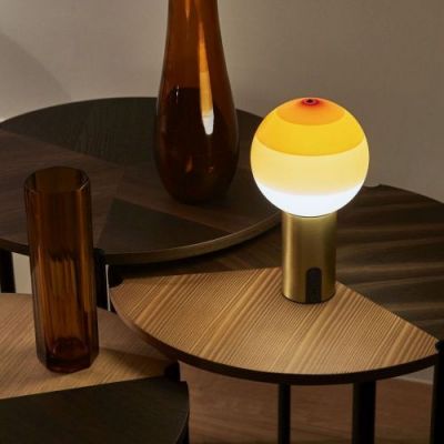 Marset Dipping Light Portable Tafellamp - Wit - Messing