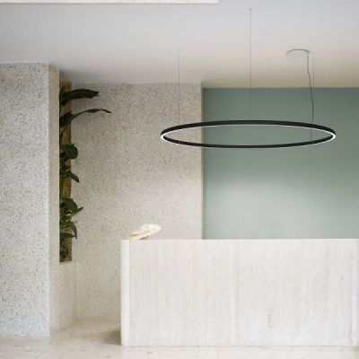 Luceplan Compendium Circle Hanglamp - Zwart - 110 cm