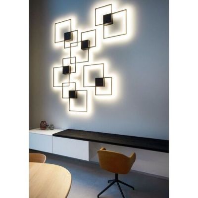 Wever Ducre Venn 1.0 LED Wandlamp - Zwart
