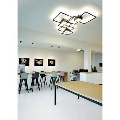 Wever Ducre Venn 2.0 LED Plafondlamp - Zwart
