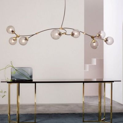 CTO Lighting Ivy 8 Hanglamp - Opaalwit