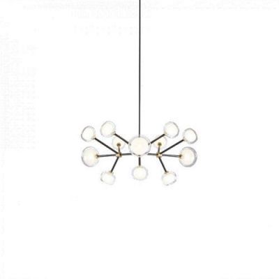 Tooy Nabila 12 Hanglamp - Zwart - Messing