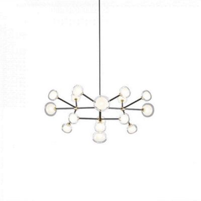 Tooy Nabila 16 Hanglamp - Zwart - Messing