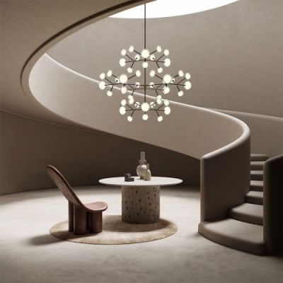 Tooy Nabila 16 Hanglamp - Zwart - Messing