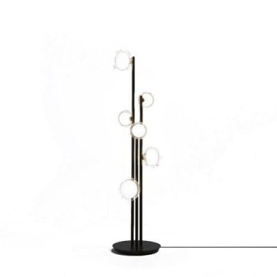 Tooy Nabila Vloerlamp - Zwart - Messing - Dimmer