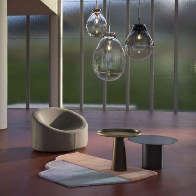 Bomma Tim Medium Hanglamp - Transparant - Zilver