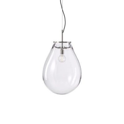Bomma Tim Medium Hanglamp - Transparant - Zilver