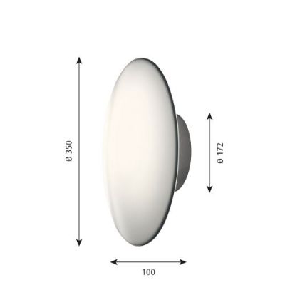 Louis Poulsen AJ Eklipta 350 Wandlamp - Wit