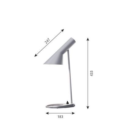 Louis Poulsen AJ Mini Table Tafellamp - Lichtgrijs