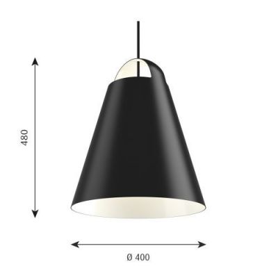 Louis Poulsen Above 400 LED Bluetooth D2W Hanglamp - Zwart
