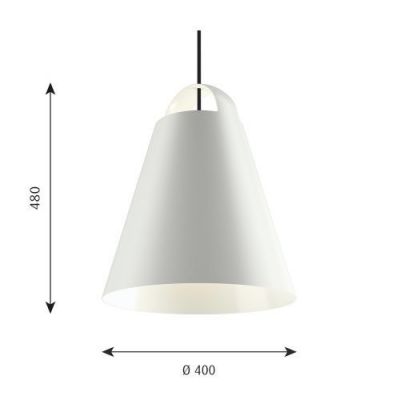 Louis Poulsen Above 400 LED Phase dimming D2W Hanglamp - Wit