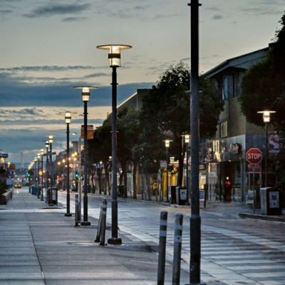 Louis Poulsen Albertslund Maxi Lantaarnpaal - 3000K Nightdim - Aluminium