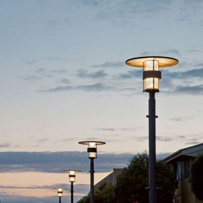 Louis Poulsen Albertslund Maxi Lantaarnpaal - 3000K Nightdim - Aluminium