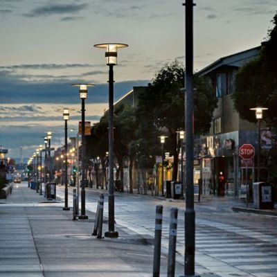 Louis Poulsen Albertslund Maxi Lantaarnpaal - 3000K Sr 2xzhaga ct - Grijs